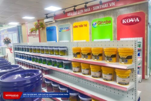 Siêu thị sơn nhà sơn thật.vn - showroom hùng thảo 1
