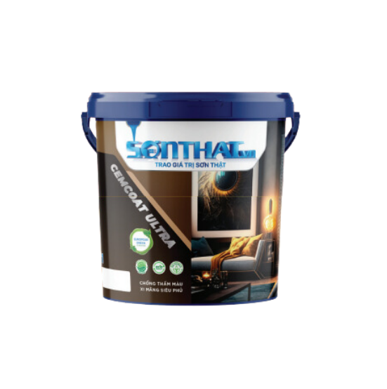 CEMCOAT ULTRA chống thấm pha xi măng siêu phủ - Top 10 loại sơn bảo vệ sức khỏe tốt nhất hiện nay